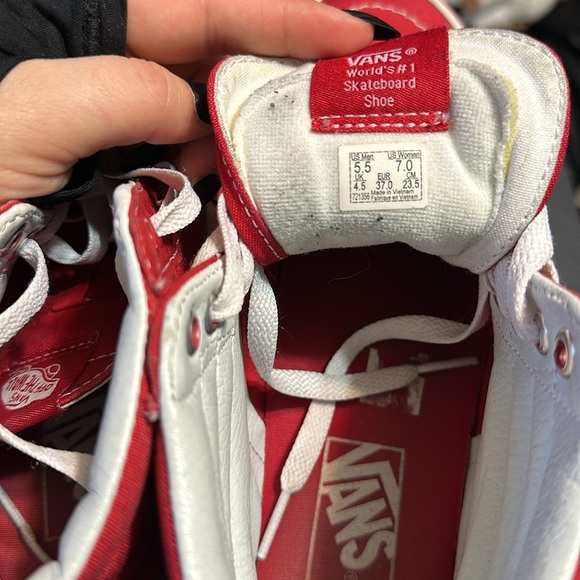 Men’s high top red vans - Picture 3 of 3